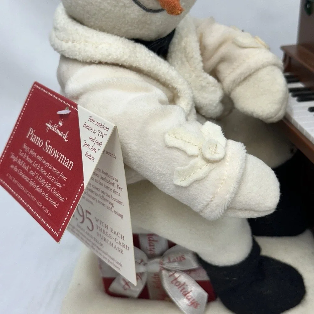 Hallmark 2005 Jingle Pals Piano Playing‎ Snowman Lights Music *No Movement *READ